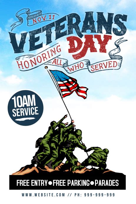 Veterans Day Poster Template | PosterMyWall