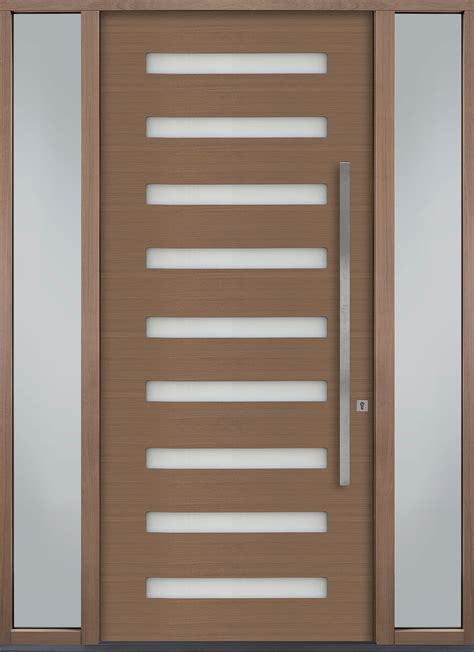 Modern Wood Door Design With Glass