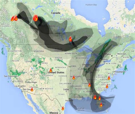 Smoke from Alberta fires affects the U.S., May 7, 2016 - Wildfire Today