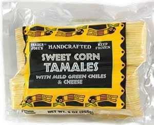 Trader Joe's Sweet Corn Tamales with Mild Green Chiles & Cheese Reviews ...