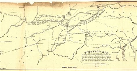 Industrial History: LS&MS: 1850 Railroad and Canal Map and Lake Shore ...