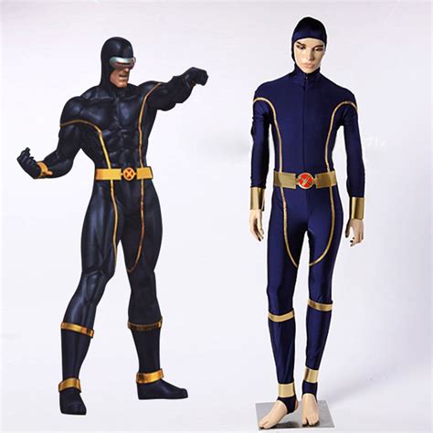 Custom Made X-men Cyclops Cosplay Costume For Men's Halloween