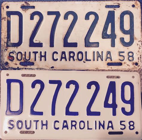 1958 License Plate Plate Collection and Restoration. 1958 South ...