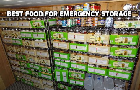 Best Food for Emergency Storage