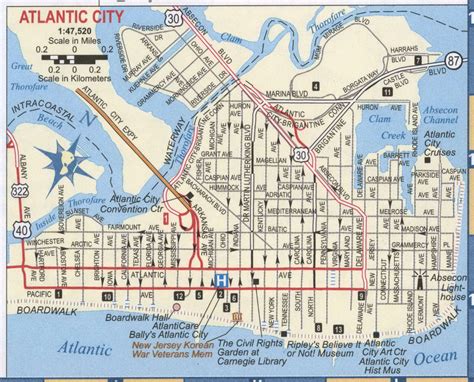 Atlantic City Boardwalk Map Printable