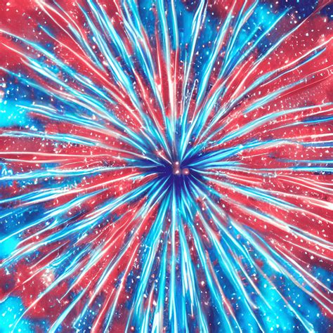 Red White And Blue Fireworks Background