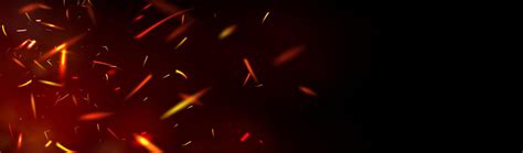 Red fire sparks overlay effect on black background 16265548 Vector Art ...