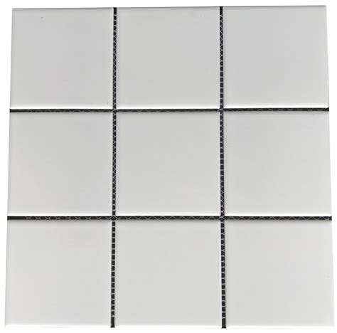 White Square Ceramic Tile