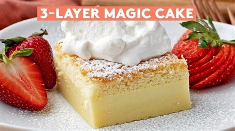 3-Layer Magic Cake Is Surprisingly Simple to Make | Magic cake recipes ...