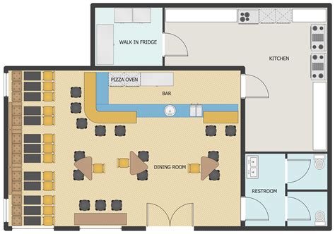 Restaurant Floor Plan Layout - floorplans.click