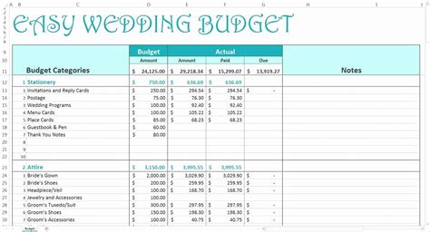 Basic budget spreadsheet template - naareality