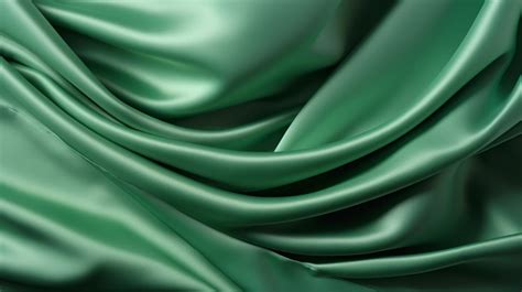 Green Colored Silk Satin Fabric Texture Background, Satin Background ...