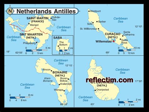 Map of Netherlands Antilles | Netherlands antilles, Netherlands ...