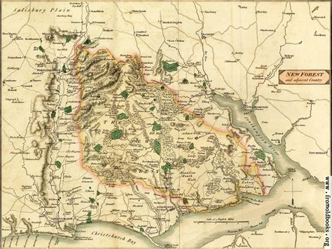 Map of the New Forest and Adjacent Country