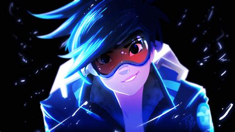 Download Overwatch Tracer Cool PFP Fanart Wallpaper | Wallpapers.com