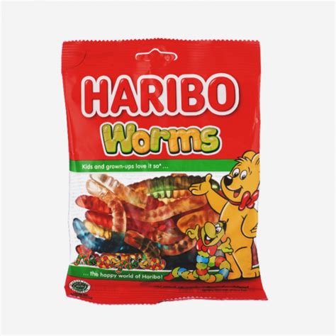 Haribo Worms Gummy Candy - Case