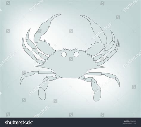 Crab Vector Stock Vector (Royalty Free) 3358900 | Shutterstock