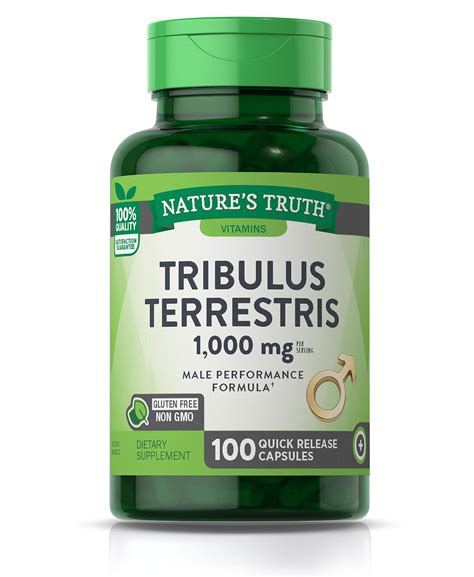 Tribulus Terrestris 1000mg Male Performance Formula 100 capsules