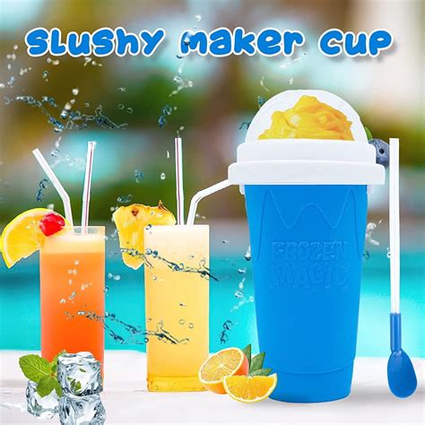 DYHF Slushie Maker Cup, Slushy Maker Quick Frozen Magic Smoothies Cup ...