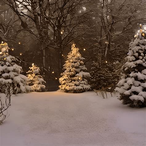 A Realistic Snowy Winter Christmas Scenery · Creative Fabrica