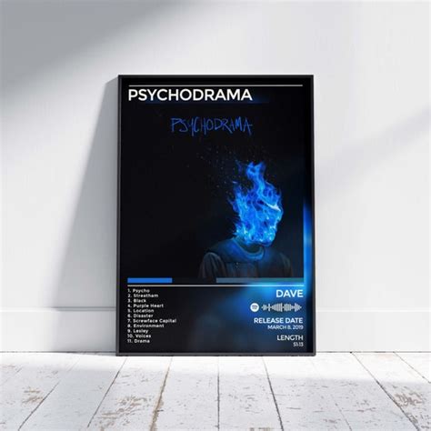 Dave Psychodrama Album Poster / Personalised Wall Art / Music - Etsy