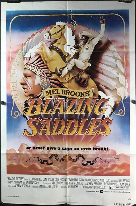 BLAZING SADDLES, Original Western Comedy Vintage Movie Poster For Sale ...