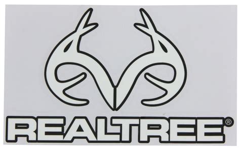 Realtree Outfitters Flat Logo Decal - White - Qty 1 SPG Novelty SPGRDE1204