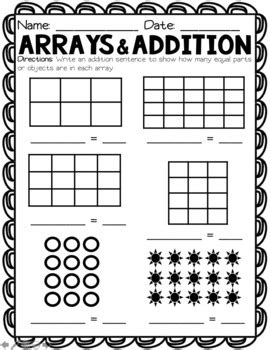 5 Ways to Assess Series: Rectangular Arrays Worksheet Bundle | TpT