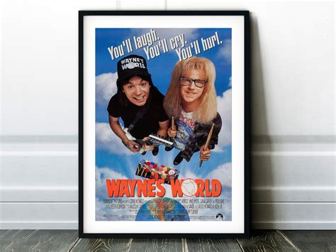 Wayne's World Movie Poster Classic 90's Vintage Wall | Etsy