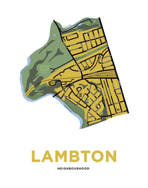 Lambton Neighbourhood Map Print – Jelly Brothers