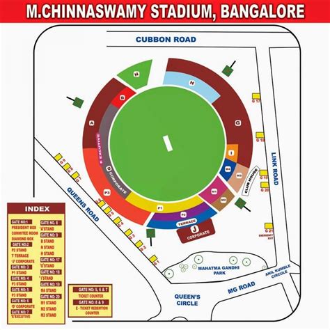 Chinnaswamy stadium stands map - Chinnaswamy stadium seating map ...