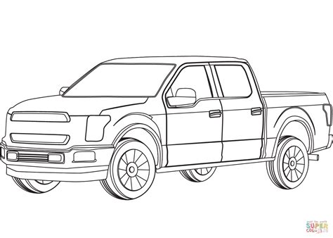 Pickup Truck coloring page | Free Printable Coloring Pages