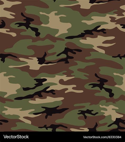 Woodland army camouflage seamless pattern Vector Image