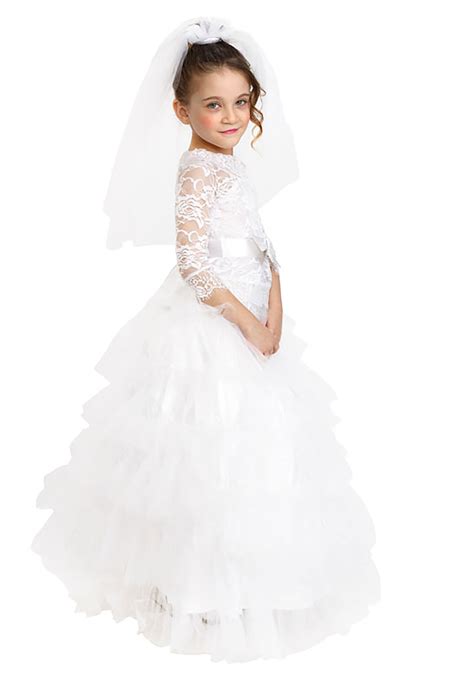 Dress Up Bride Girls Costume