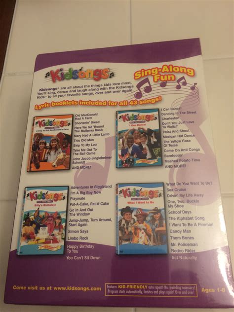 Kidsongs - Sing-Along Fun Box Set 4 Disc DVD Box Set With Extra Audio ...