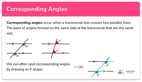 Properties Of Corresponding Angles