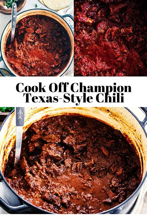 Cook off winning texas style chili – Artofit