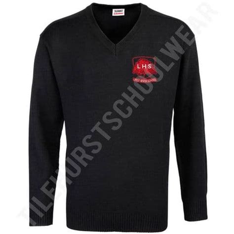 Little Heath School Jumper Red logo