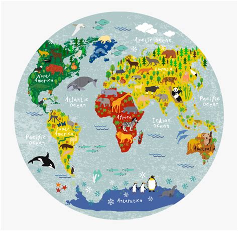 World Map Round Placemat Class Round Map Of The World Hd Png | Images ...