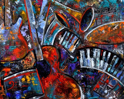 Debra Hurd Original Paintings AND Jazz Art: Abstract Music Painting Art ...