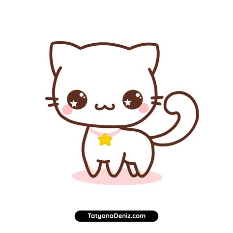 View 20 Cartoon Cute Drawing Easy Kitten Cat - experttrendarea