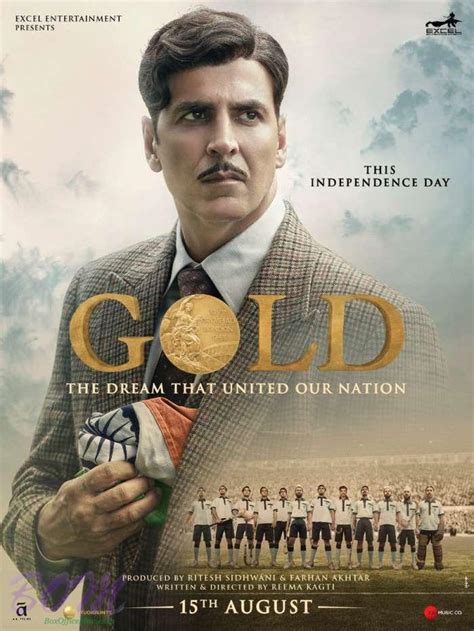 Akshay Kumar starrer Gold movie poster with Indian flag - Photo ...