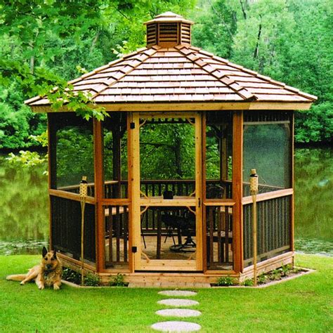 Hexagon Cedar Gazebo Kit - 8ft - W86