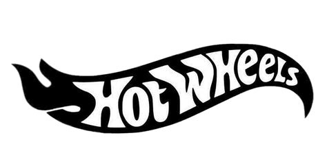 Hot Wheels logo black and white transparent PNG - StickPNG