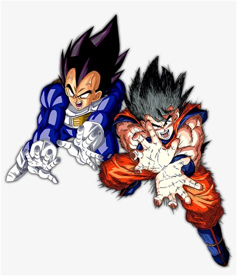 Goku And Vegeta Saiyan Saga - Dragon Ball Z Goku - 1255x1399 PNG ...