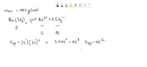 SOLVED: Calculate The Solubility Of Ba(IO3)2 In A Solution, 60% OFF