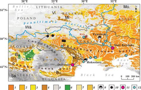 Map of loess deposits in Central-Eastern Europe [Haase et al., 2007 ...