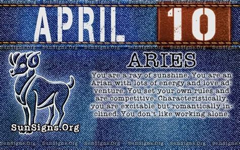 April 10 Zodiac Horoscope Birthday Personality - SunSigns.Org