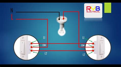 Two Way Switch Wiring Diagram One Light