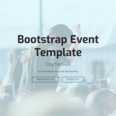 Free HTML Bootstrap Multi Page Template